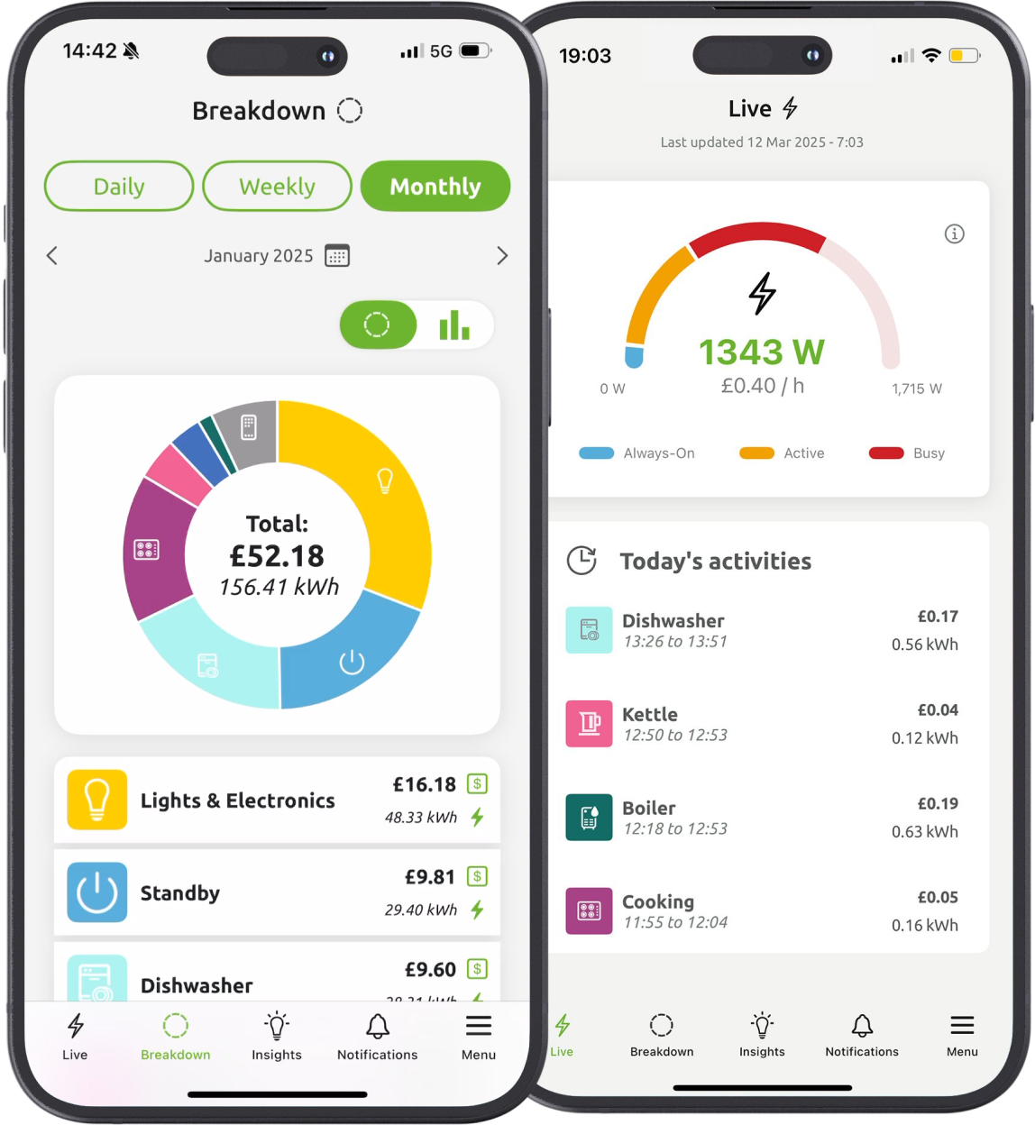 voltaware ios and android app