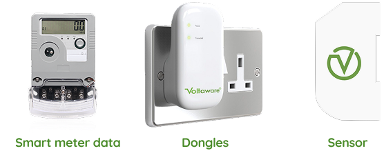 Collecting data from smart meters, CADs and optional home energy monitor